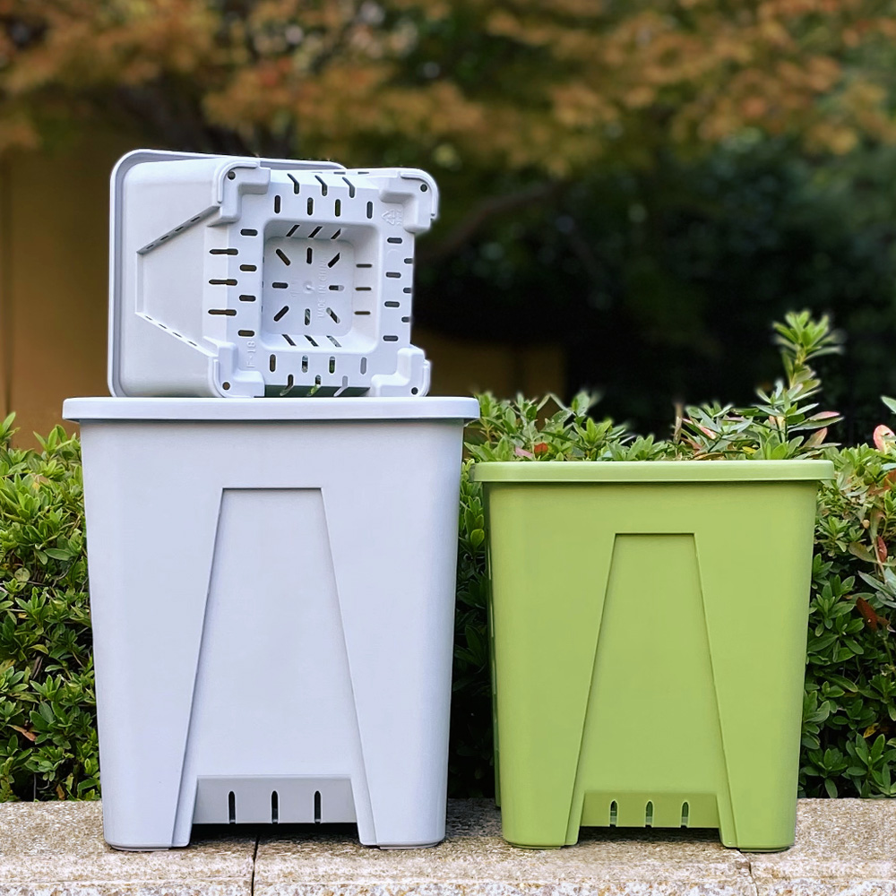 方形青山盆耐用透气控根花盆方口四方花盆加厚空气柱塑料树脂花盆