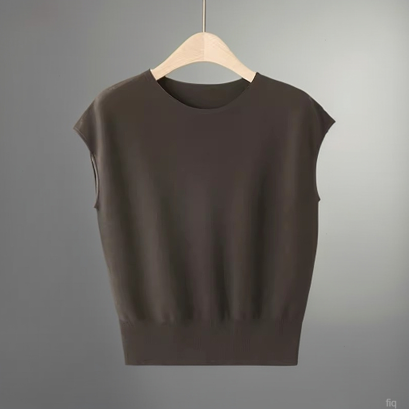 慵懒风设计感显瘦马甲针织衫2025夏季休闲百搭宽松减龄别致上衣女