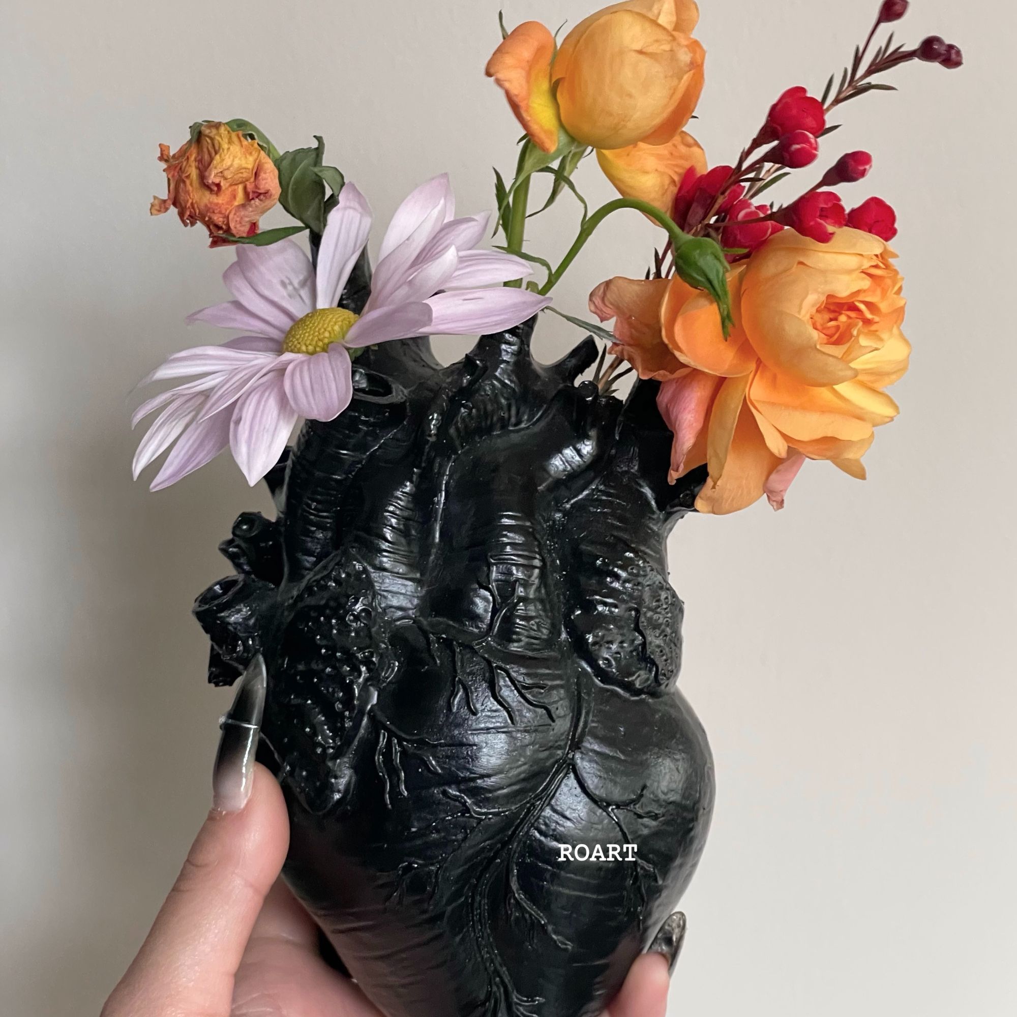 【ROART】心脏陶瓷花瓶摆件