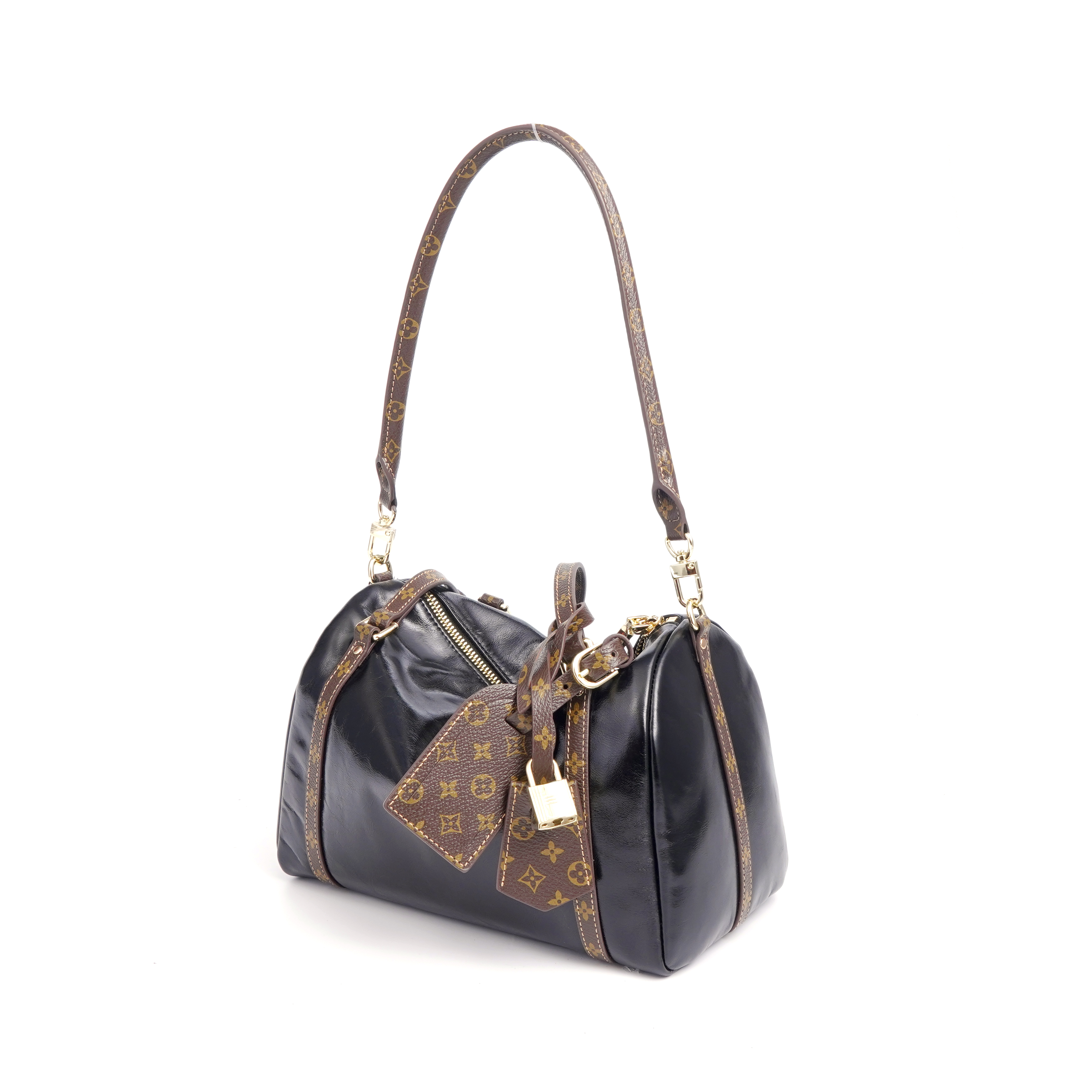 时代同款S级头层牛皮波士顿枕头包大容量托特女包上班专用包腋下