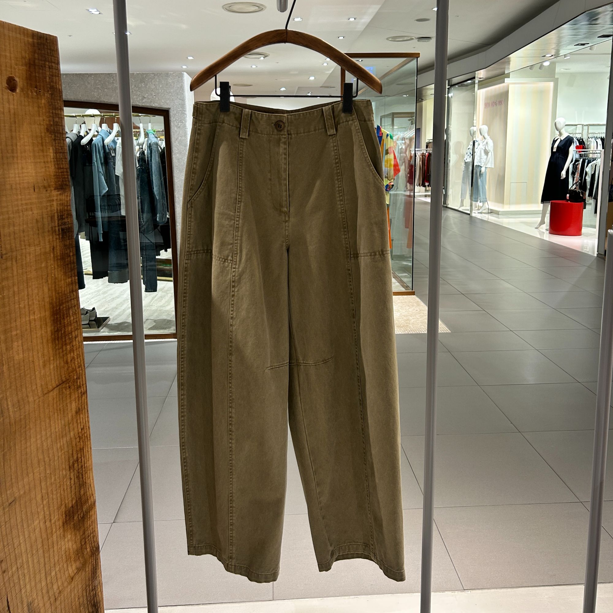 Monochrome水洗中腰工装裤休闲裤长裤直筒裤阔腿宽松M253PT05