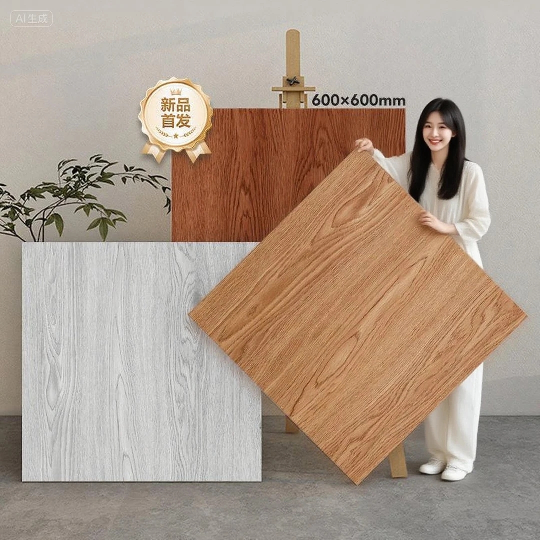 新款自粘地板贴石塑地板地板革防滑耐磨加厚仿瓷砖木地板家用K