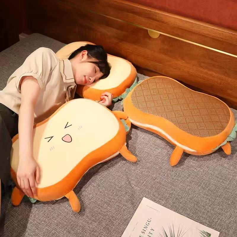 FAVMARTHA.吐司凉席猫肚皮枕护颈椎学生宿舍单人记忆棉枕头带枕芯