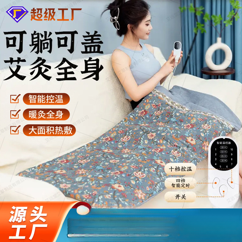 艾灸热敷毯电加热艾绒床垫艾草电热褥子全身通用养生理疗包艾灸毯