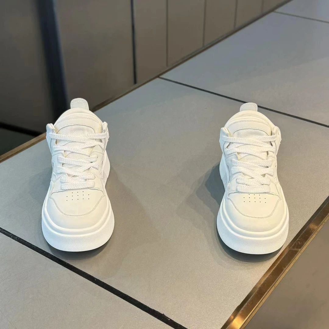 路易圣戈希中高帮滑板鞋男士百搭小白鞋新款潮流透气男士小白鞋