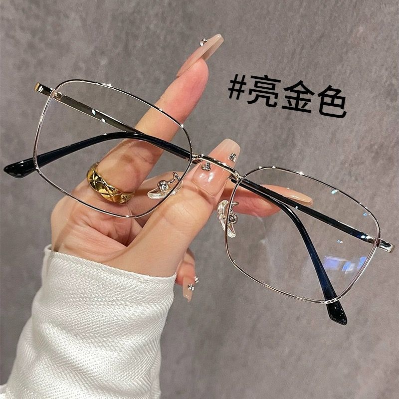 轻熟男款男风金丝近视眼镜男可配度数雅痞斯文日常通勤学生平光镜