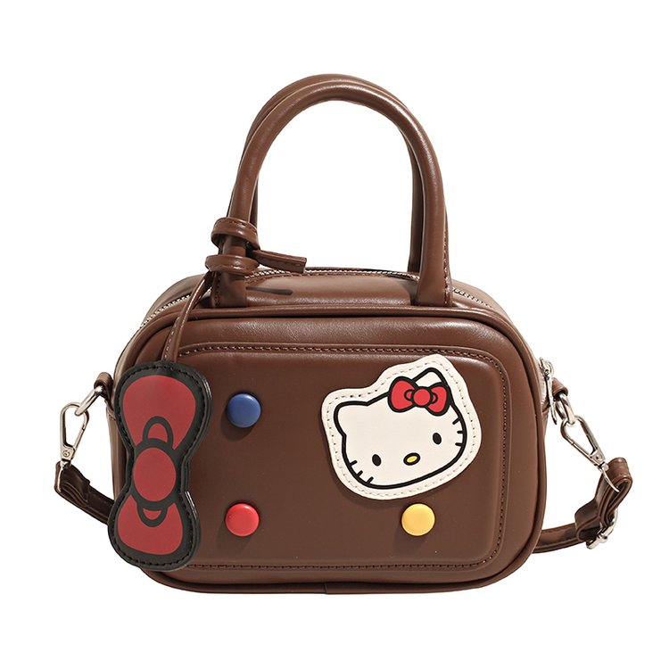 休闲超萌森系ins卡通kt手提挎包可爱少女百搭单肩包潮