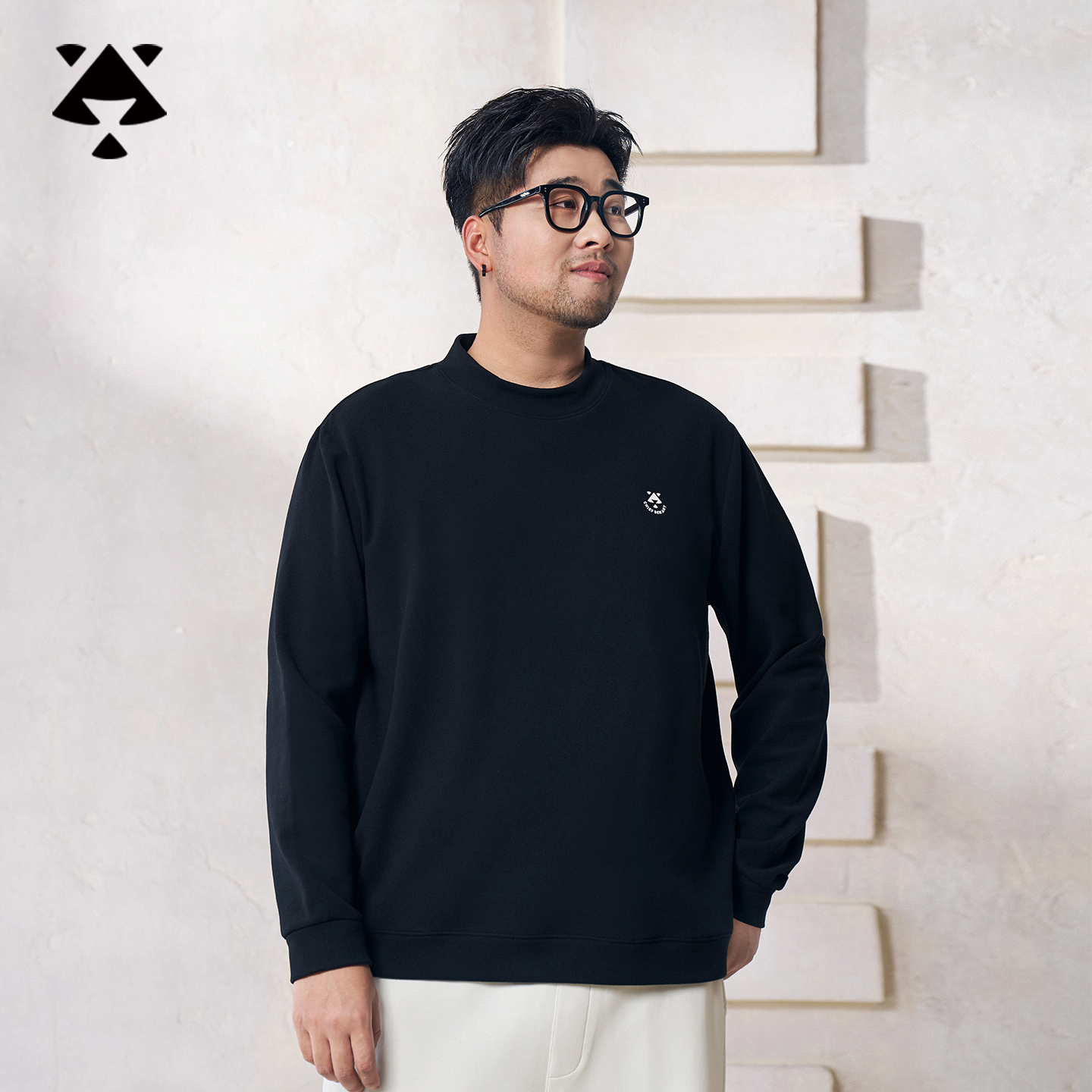 【德绒打底衫】森老板大码男装秋冬季磨毛绒加厚保暖长袖胖男生卫衣