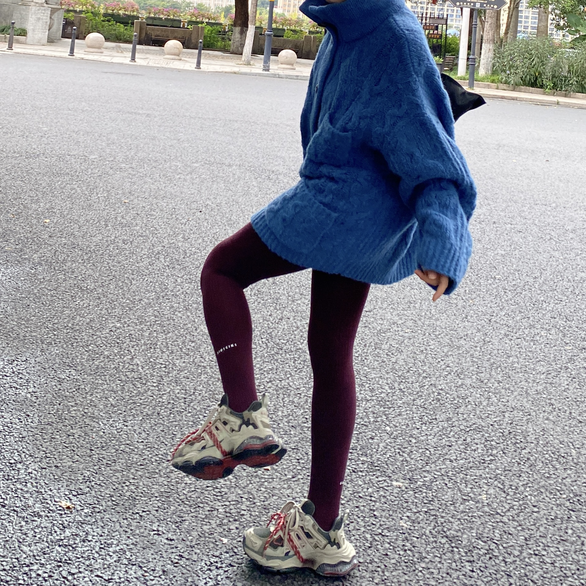 项小七  25冬款新品休闲鞋厚底老爹鞋做旧老爹鞋