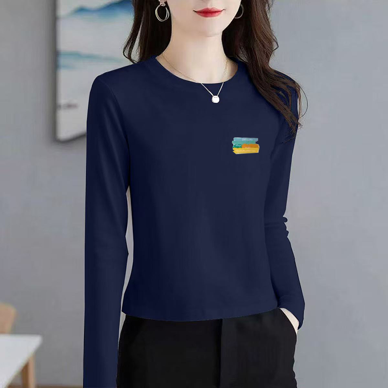 2025秋冬正肩时尚长袖t恤新款洋气减龄修身加绒保暖内搭女装上衣