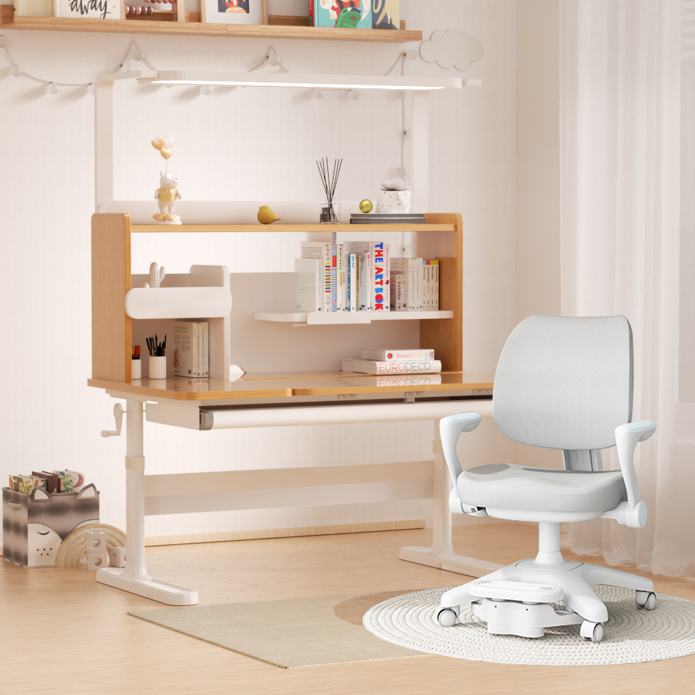 【老谭专属】1米2轻灵+L8儿童学习书桌小学生家用套装升降写字桌