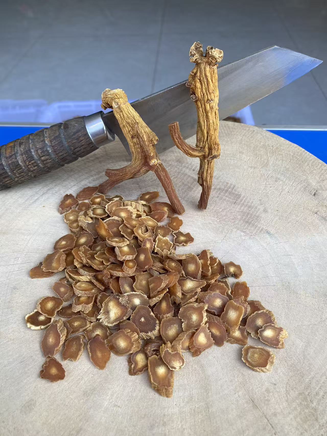 高丽参 老年份 整支切 一级货  皮老 纹深  菊花心 正宗高丽参