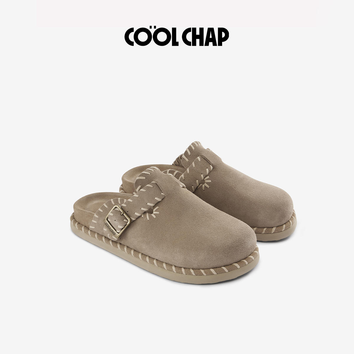 Coolchap琥珀流光进口牛皮男女同款手工软底增高勃肯鞋CCF1213