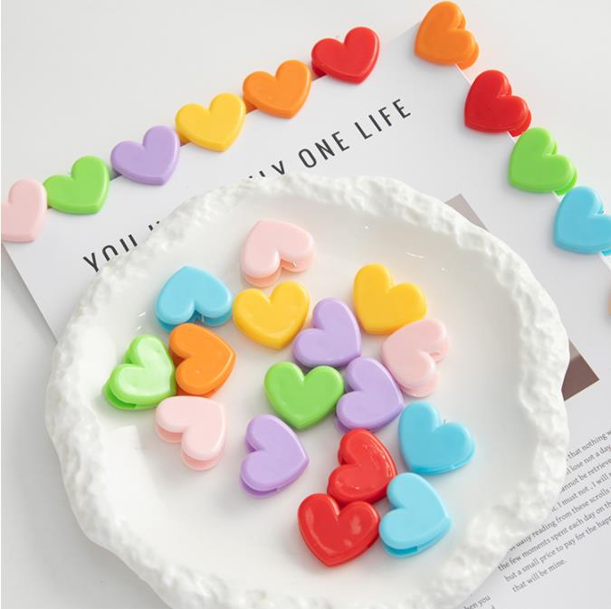 新款爱心小夹子卡片夹子日系彩色鲜花包装装饰夹子配饰