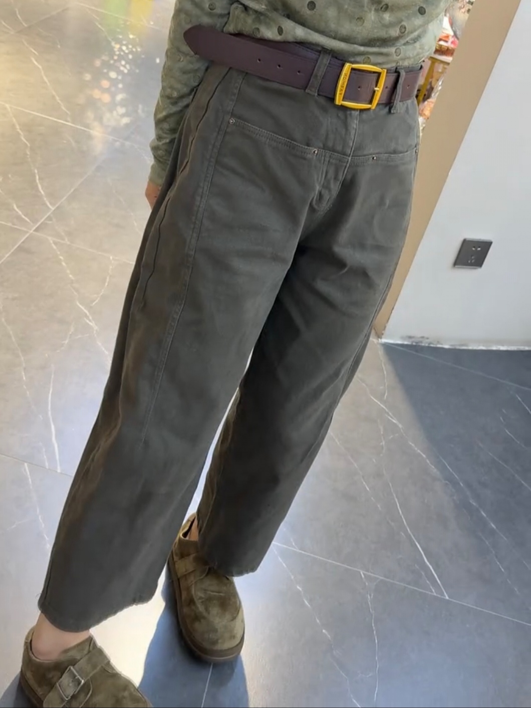 秋季新款大码香蕉弯刀阔腿牛仔裤女梨形身材宽松显瘦小个子裤子