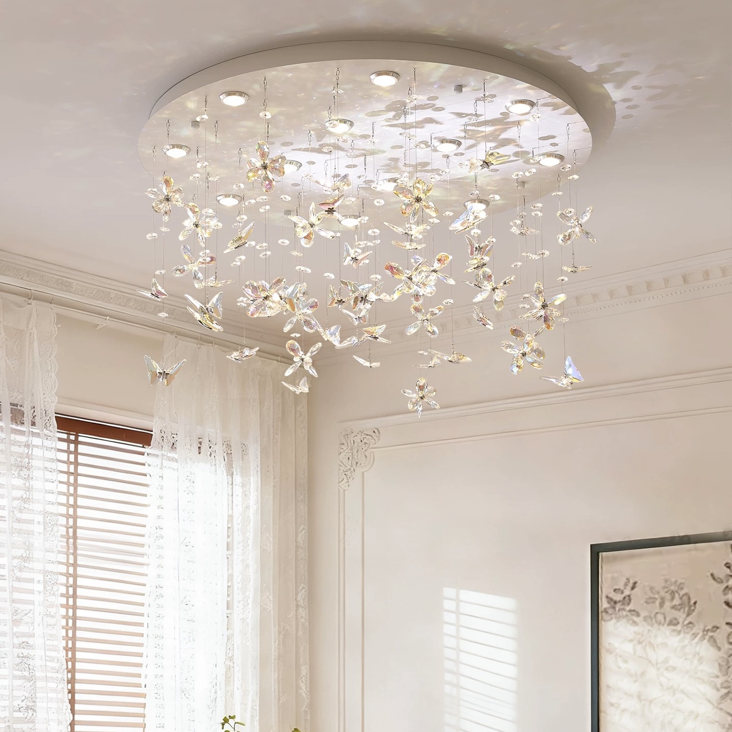 法式轻奢客厅主灯高级感大气主卧室吸顶灯简约个性家用餐厅吊灯