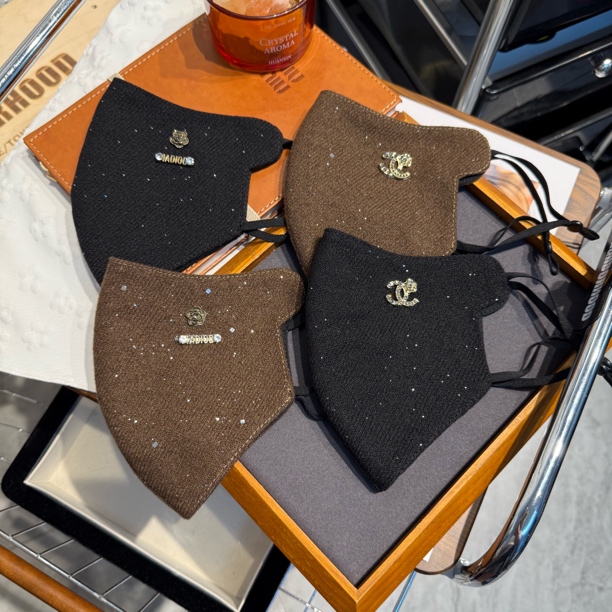 斜纹防羊绒立体时尚保暖可水洗女款口罩秋冬适用