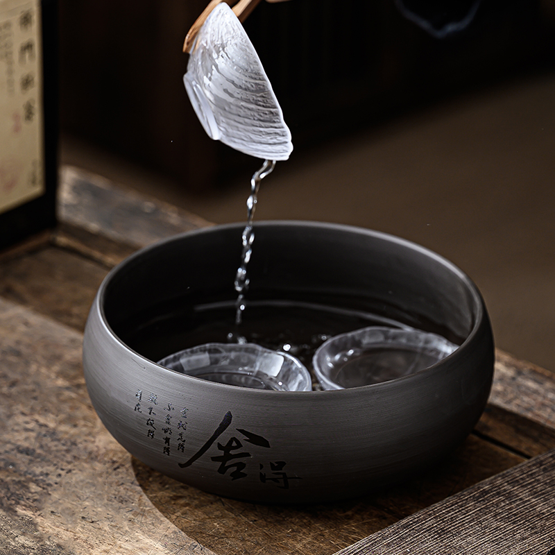 日本工艺紫砂烟灰缸特大号高级感创意大气办公室高端上档次