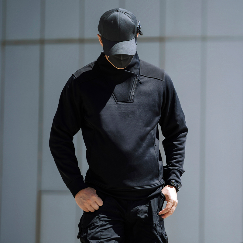 【龙牙】二代天同立领机能卫衣亲肤加绒男通勤户外百搭休闲时尚外套