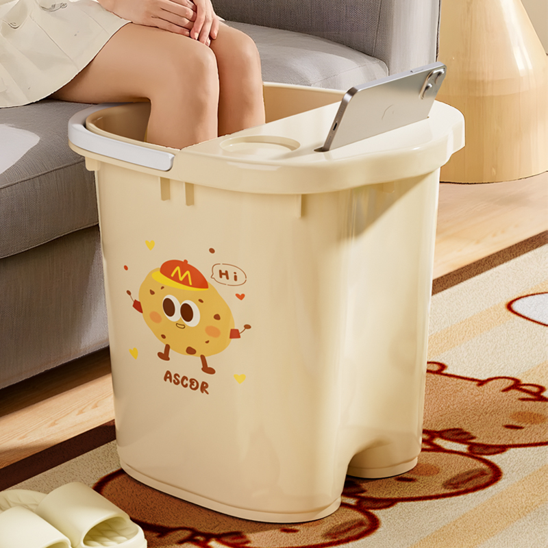 泡脚桶家用过小腿高深洗脚盆过冬神器学生宿舍过膝养生按摩足浴桶