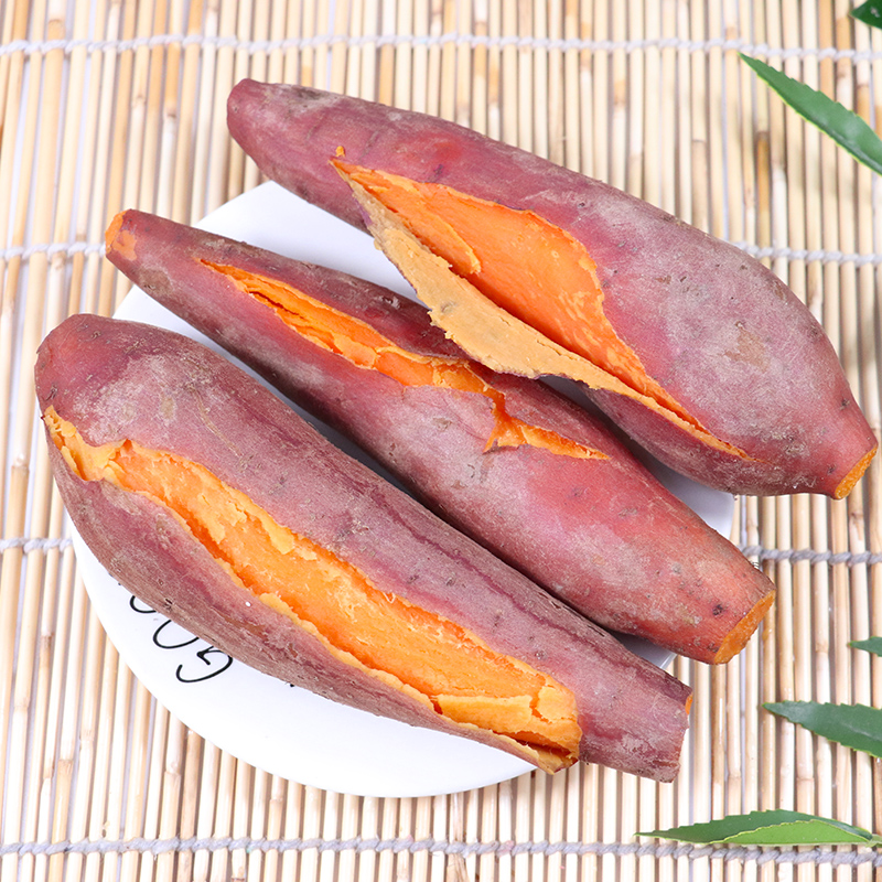 西瓜红红心蜜薯软糯香甜蜜薯新鲜现挖农家地瓜带箱5斤