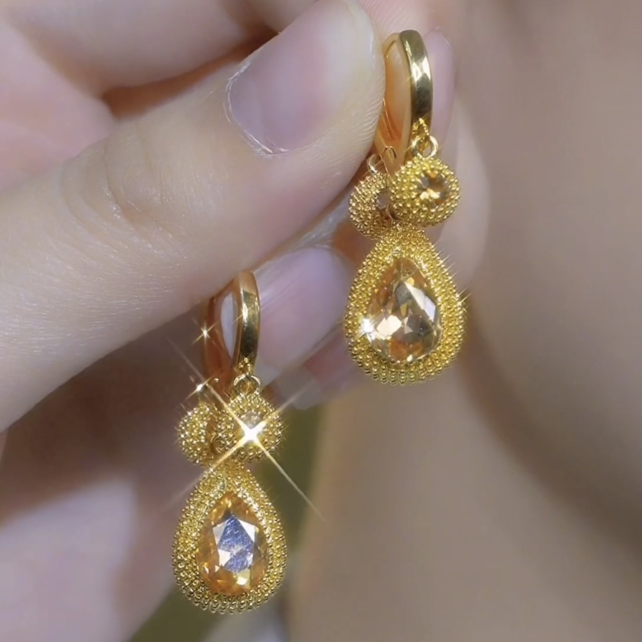 铜合金耳饰 颜汐【留恋一生】时尚气质百搭耳环