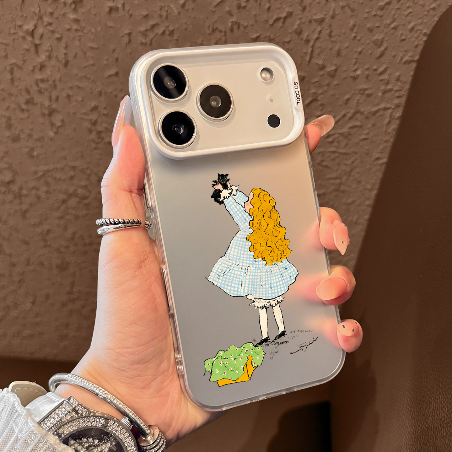 金发女孩适用苹果17promax手机壳iphone16pro小众ins风15pro高级