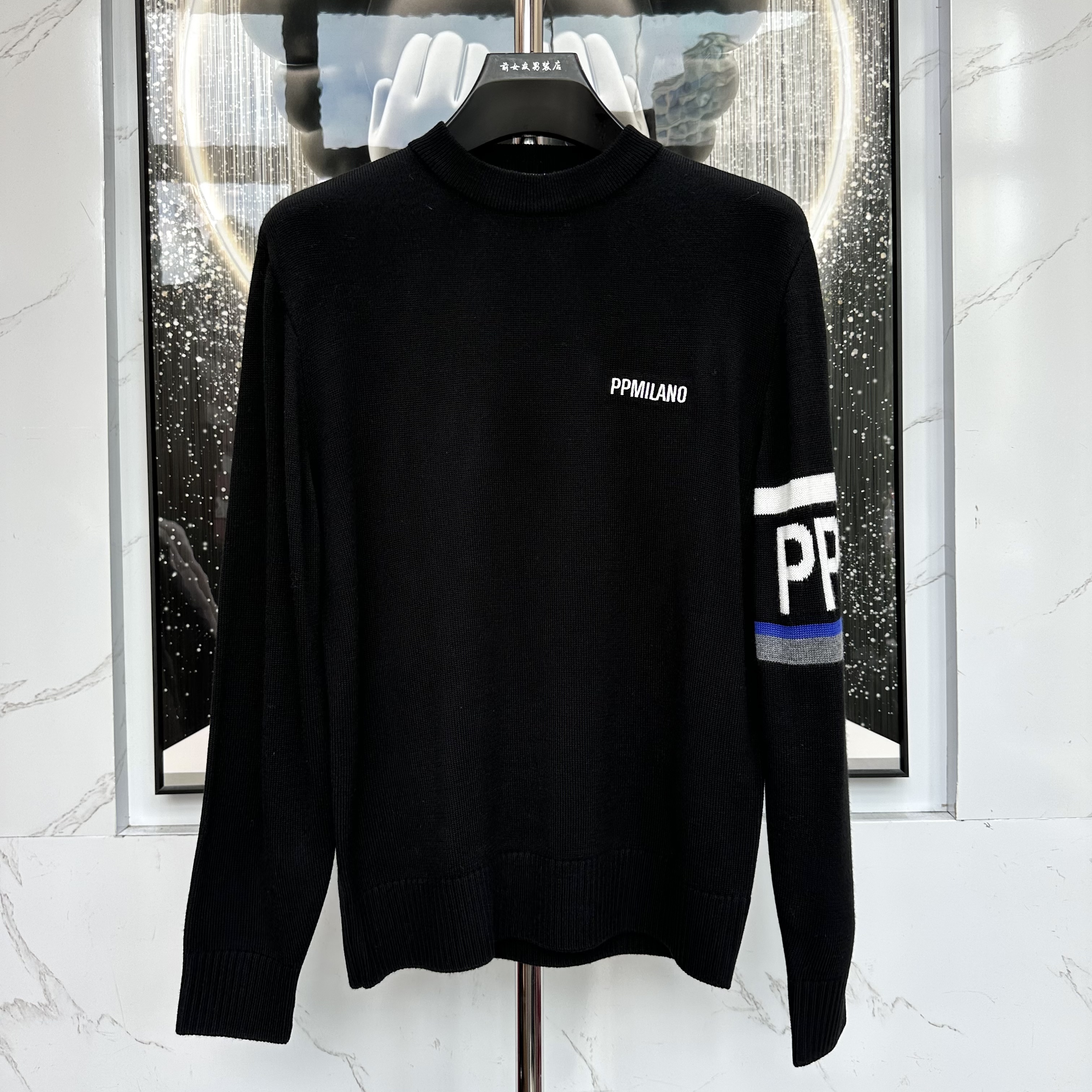 阔【PP打底衫】秋冬季男士潮流圆领时尚休闲保暖高奢内搭毛衫8162