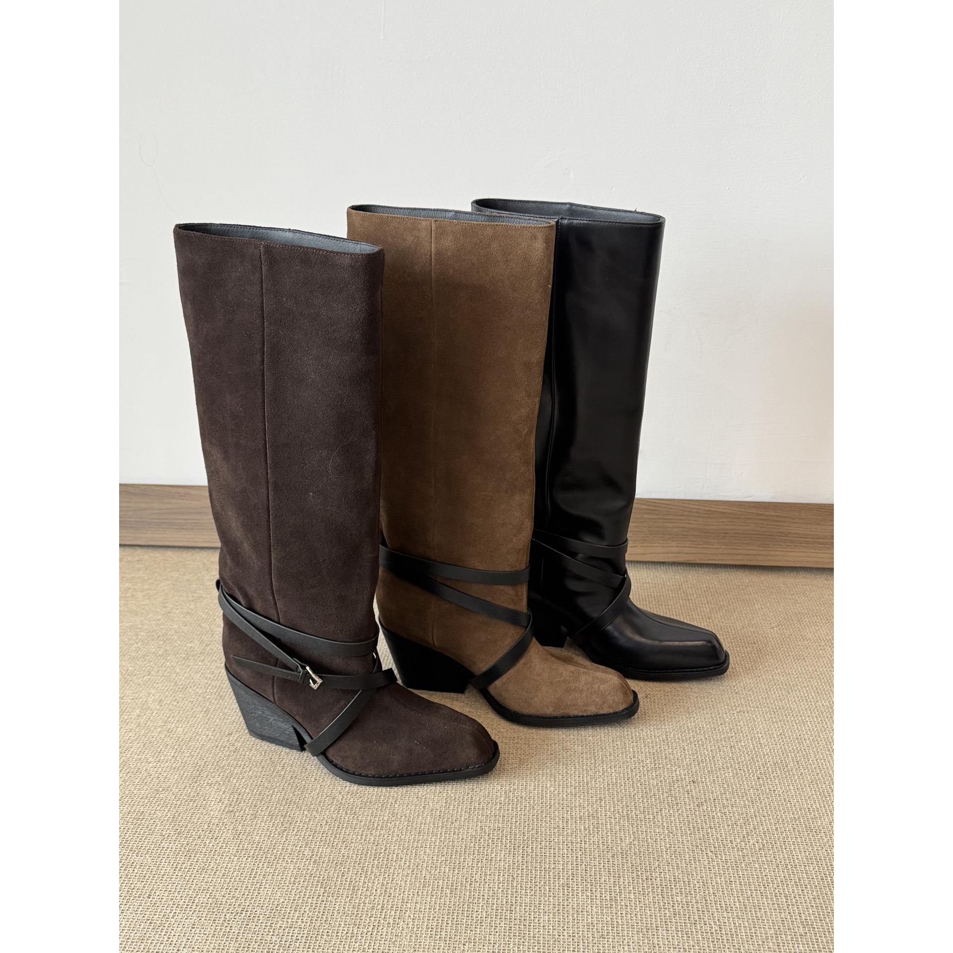 【冬款上新】泓阳琳~棕色长筒靴子女款2025秋冬新款爆款长靴巨好