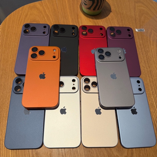 PC硬壳适用于16promax手机壳12苹果17磨砂15肤感14超薄13带镜头膜