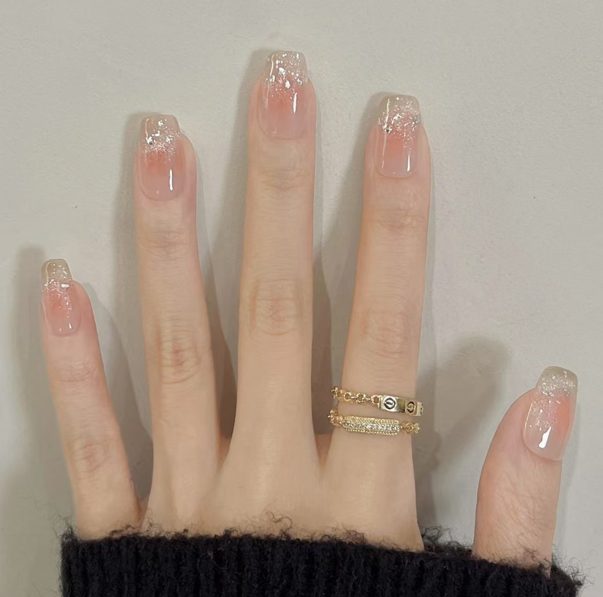 纯手工穿戴甲片猫眼2025新款高级感秋冬款式推荐美甲穿戴甲片短款