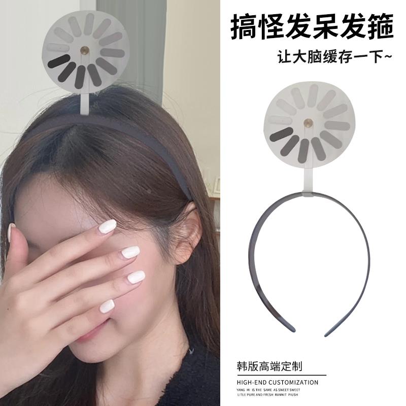 搞笑宕机发夹大脑加载中发饰打工人情绪稳定器搞怪抽