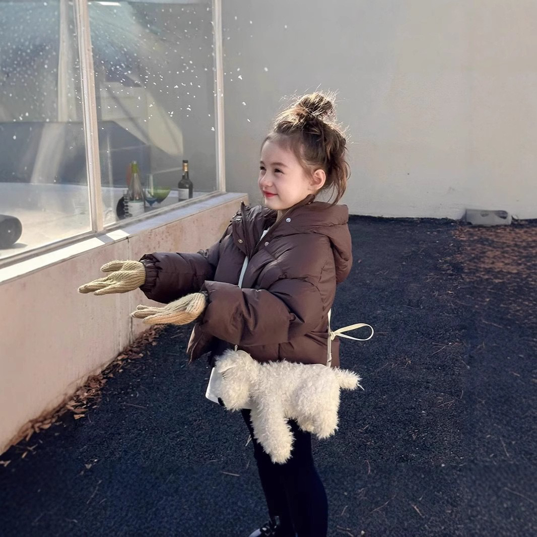 女童羽绒棉服外套冬季新款洋气儿童加厚棉袄冬装小中大童保暖棉衣