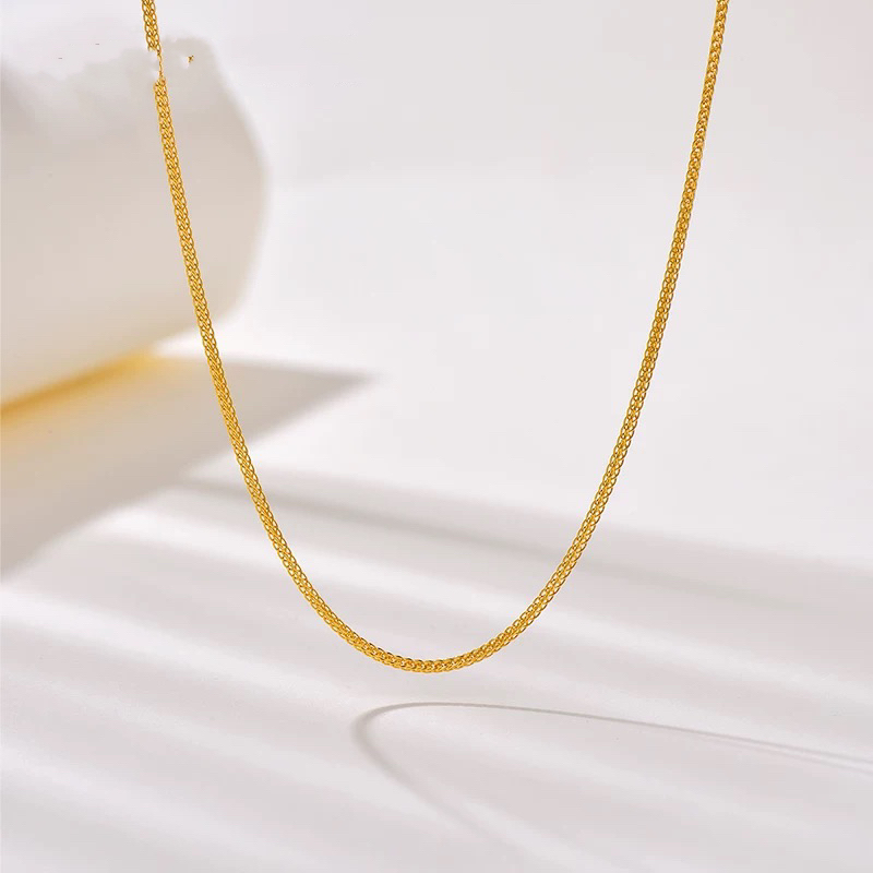 钛钢项链 M扣肖邦链条小众简约精致百搭项链链子时尚明星同款饰品