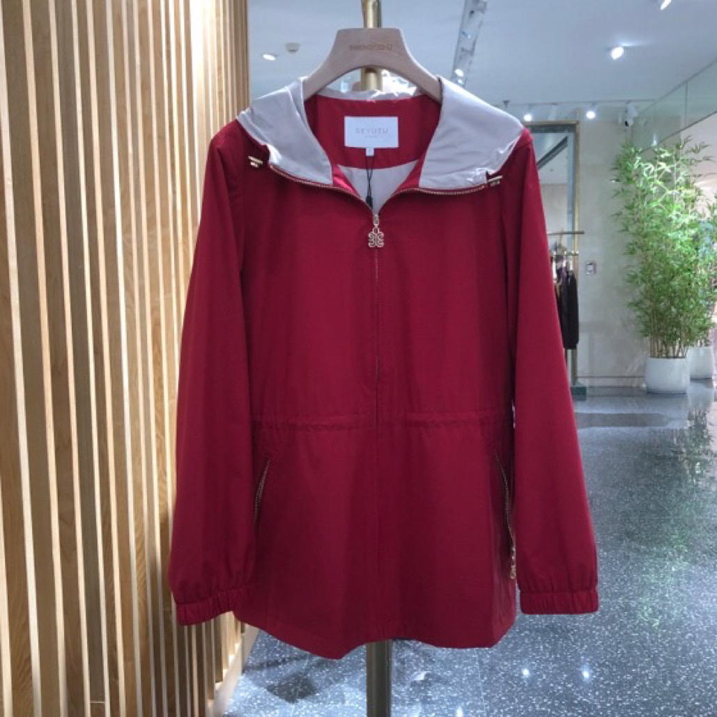 声雨竹7P404秋款风衣秋冬春秋女款外套面料柔软舒服透气大码女装