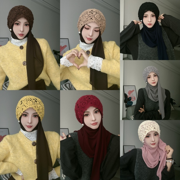 手工镂空帽子  不带纱巾