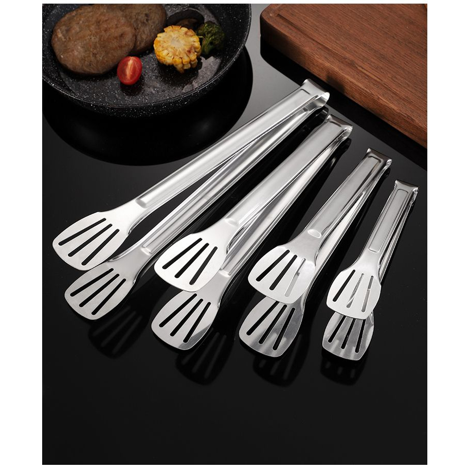 烤肉烧烤牛排食物夹烹饪夹子不锈钢食品夹子家用面包厨房夹防烫菜