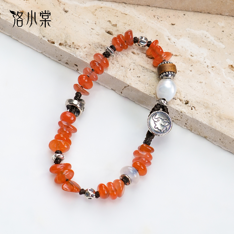 925银手链 洛小棠【如意】原创复古风设计百搭气质感925银手工手链