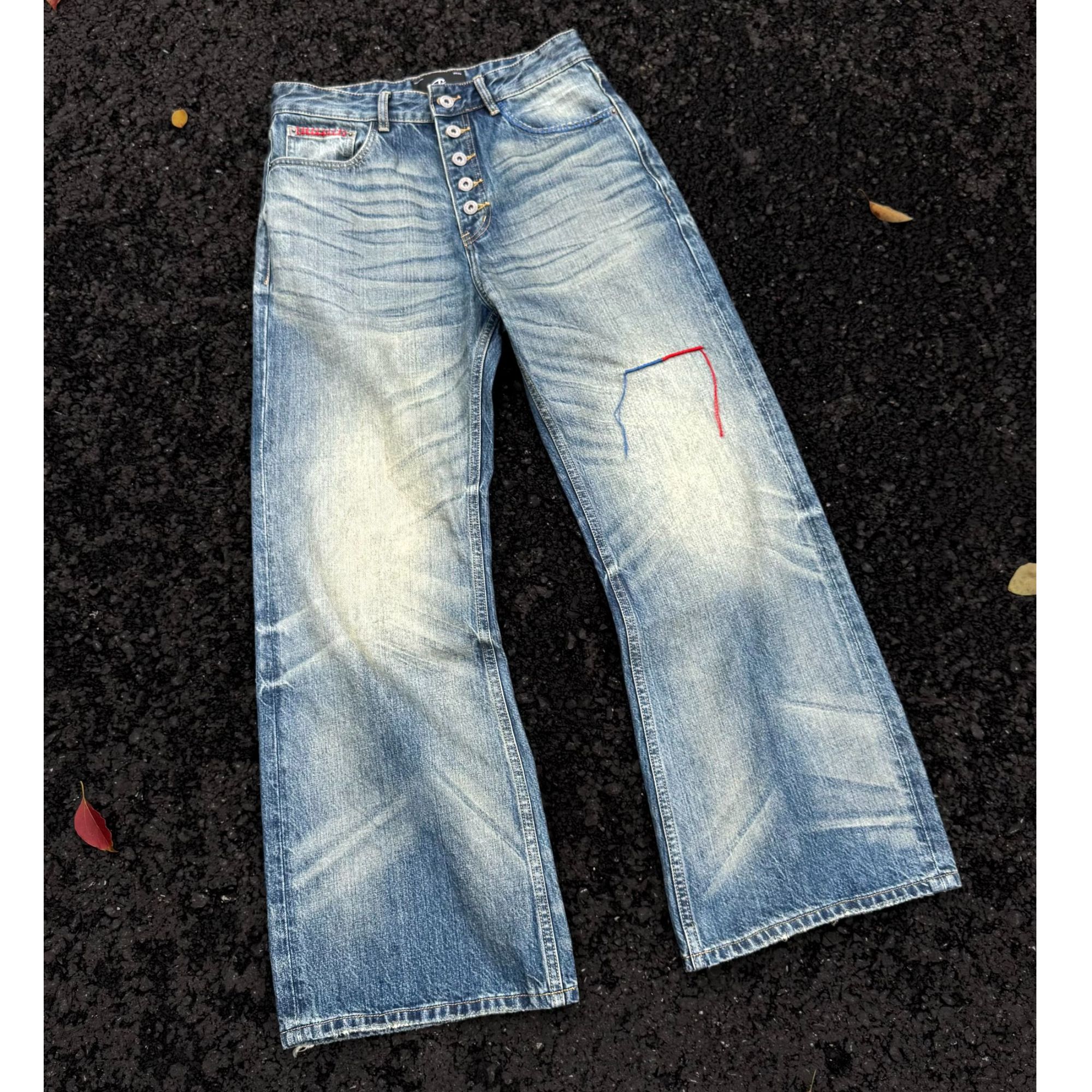 CATSSTAC一血五连扣冈山牛仔裤