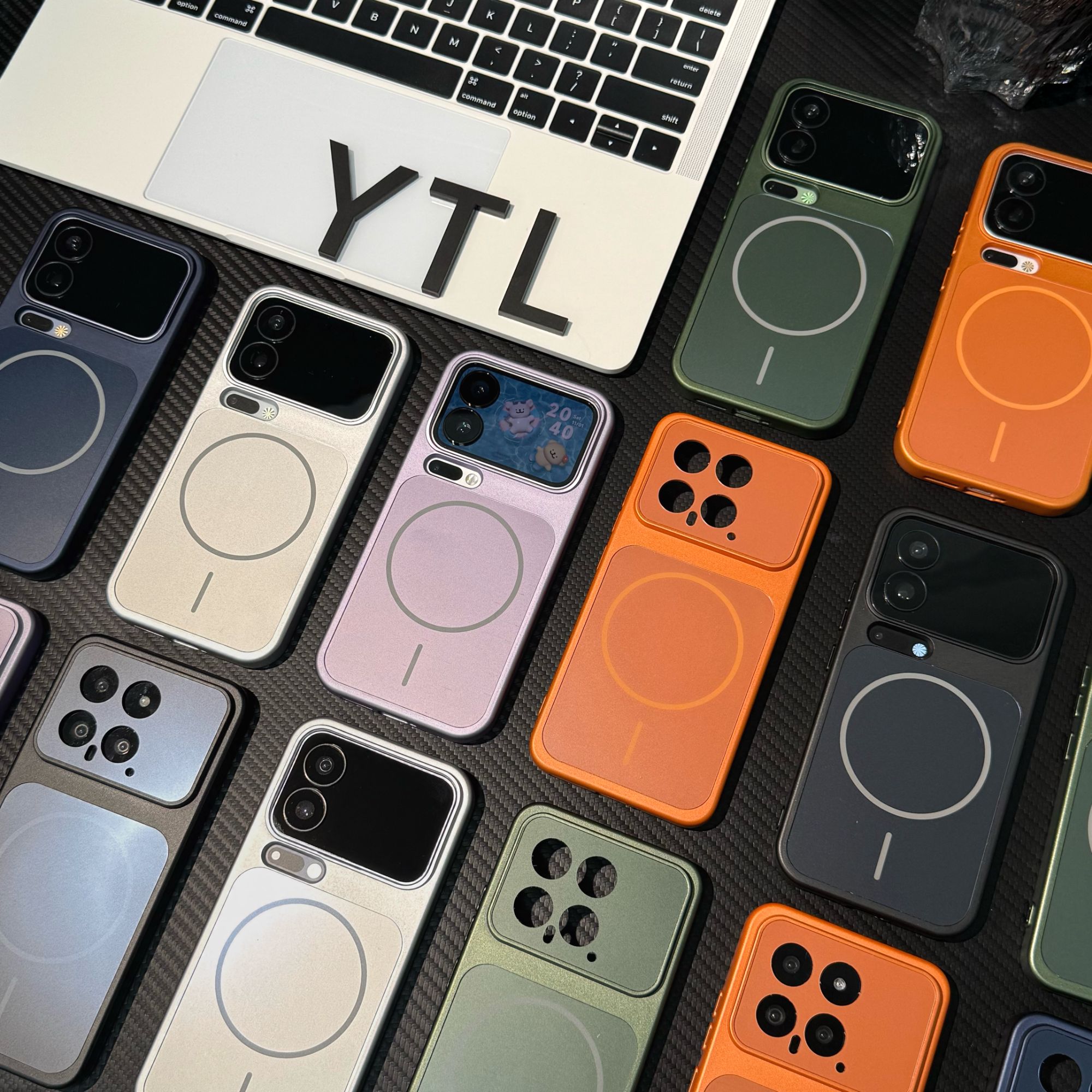 雅天立新款简约纯色磁吸适用小米17promax/15手机壳14全包vivoppo