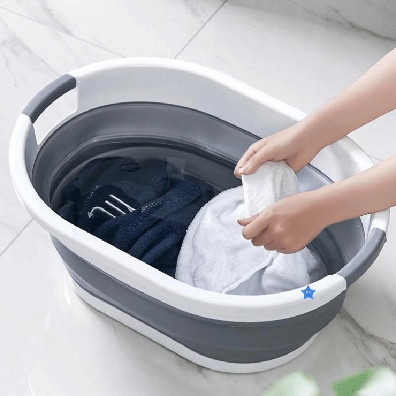 新款刷鞋盆洗鞋盆折叠盆特大号压缩伸缩盆大人用家用洗衣盆大号塑