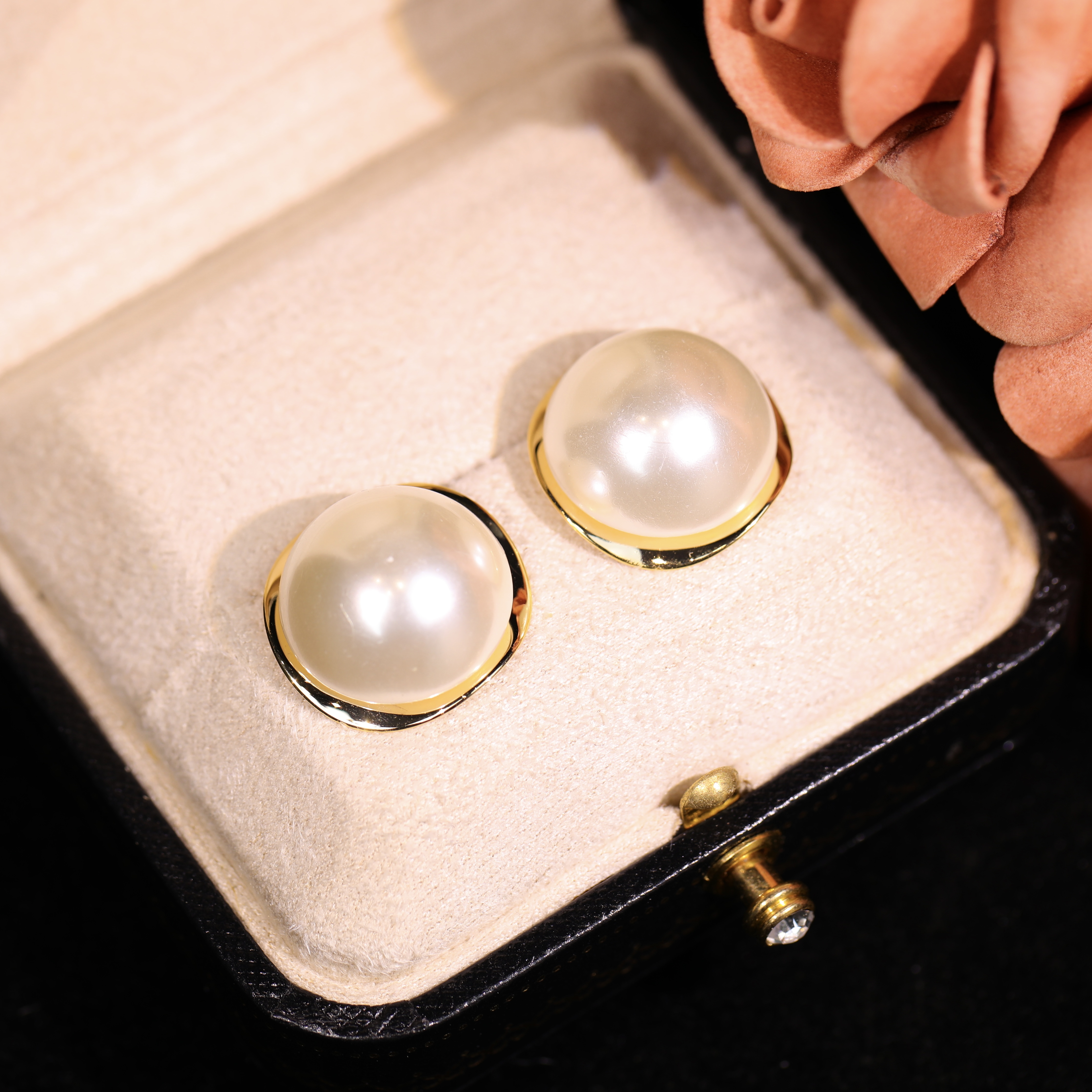 铜合金耳饰 【尘兮】轻奢时尚气质百搭高级小众设计感耳饰RH1077