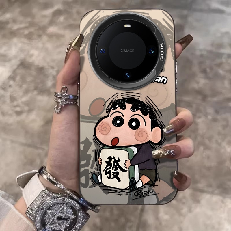 麻将小新适用华为mate70Pro手机壳mate60创意P70小米oppo防摔保护