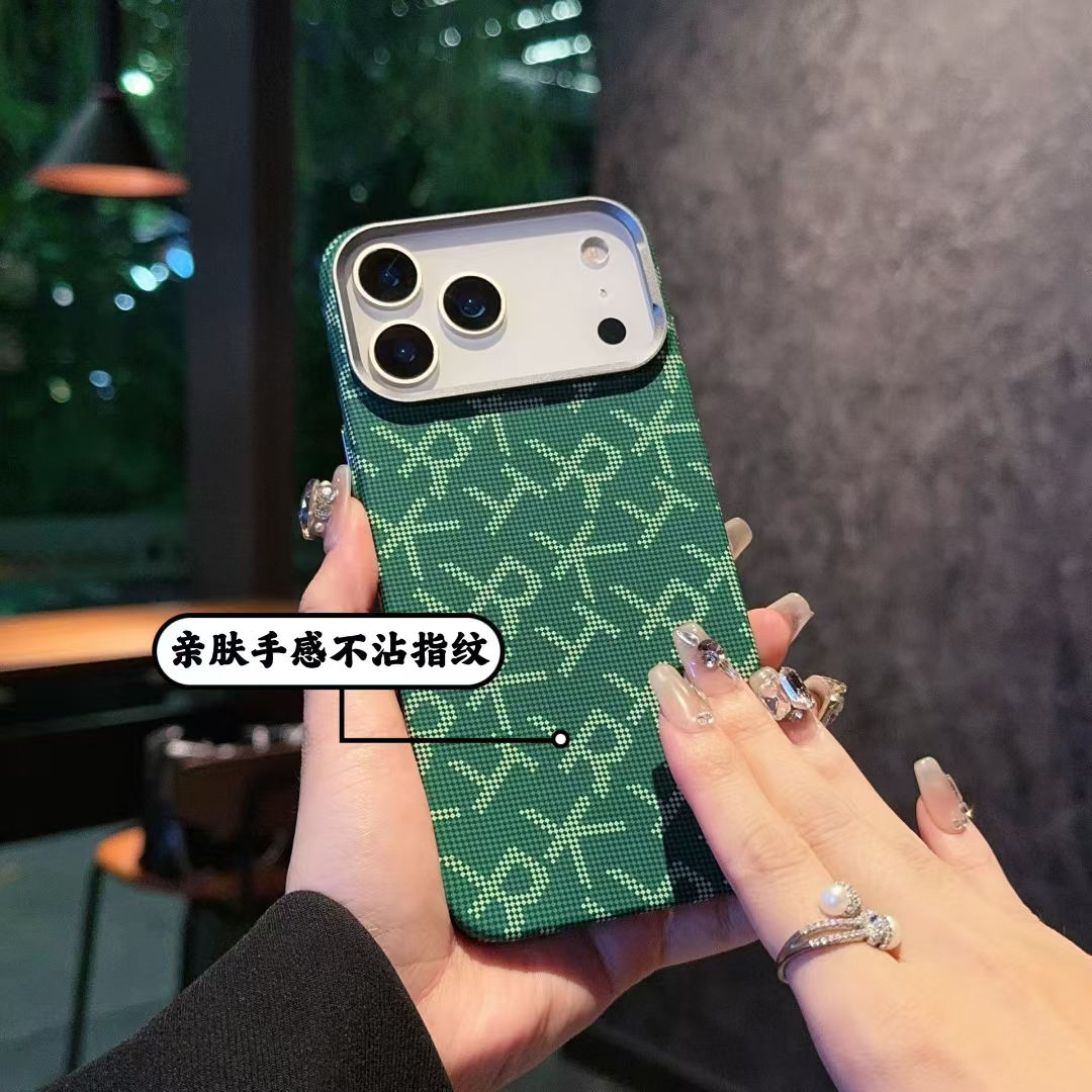 Magsafe磁吸碳纤维凯夫拉纹适用苹果17ProMax手机壳Air创意简约17