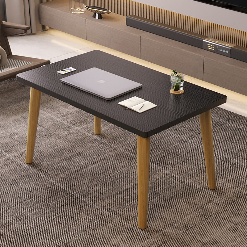 小茶几客厅卧室北欧简约小型桌子风坐地懒人方桌现代家用实木桌腿