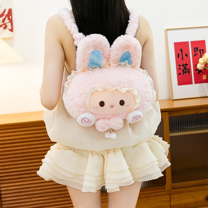 小熊书包儿童背包可爱毛绒玩具小公仔玩偶女生礼物幼儿园双肩包包