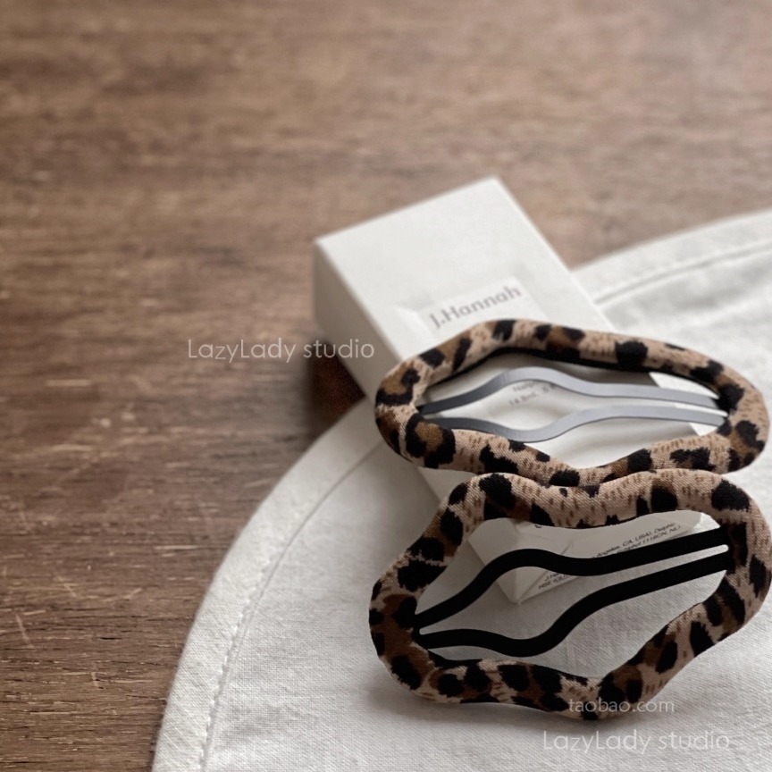 气质豹纹云朵发夹女后脑勺前额碎发bb夹新款侧边刘海夹子ins饰品