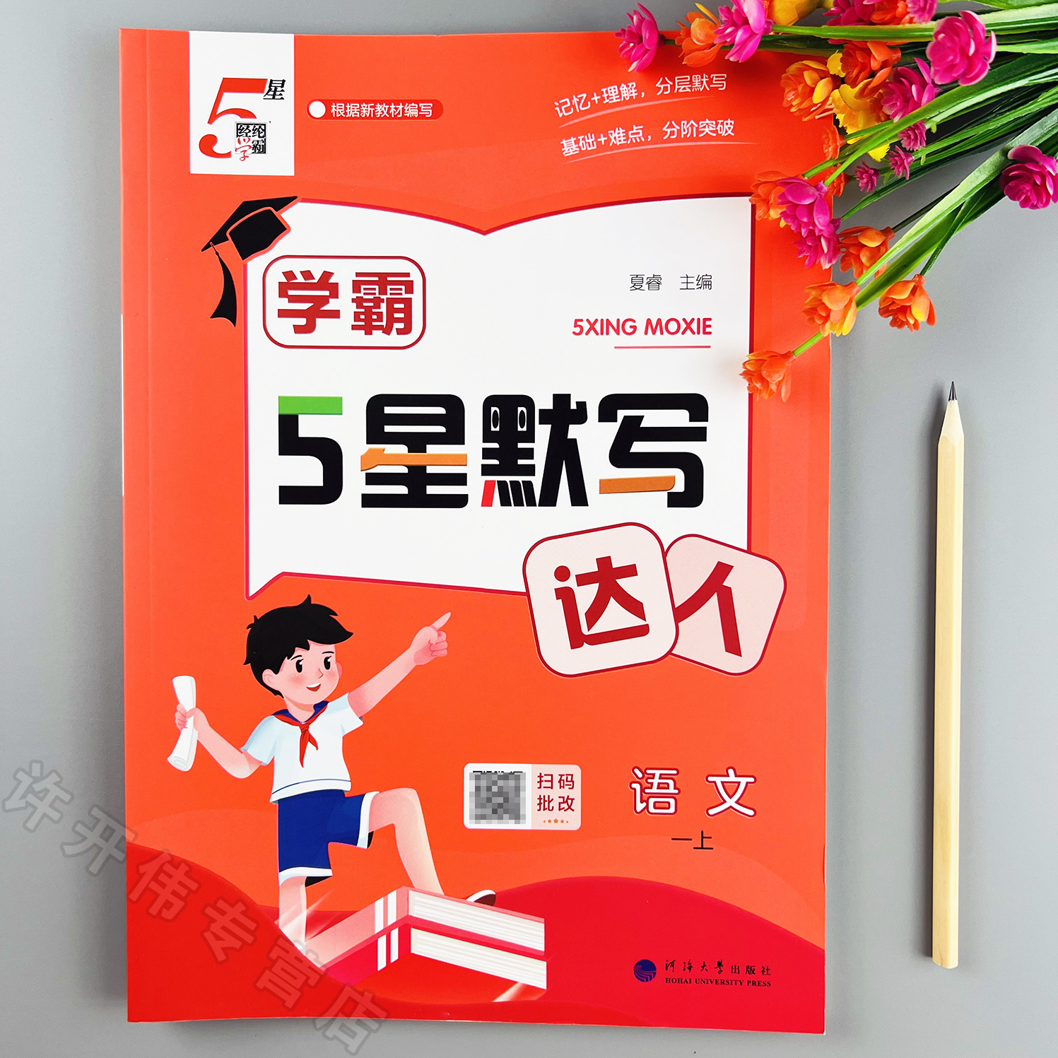 学霸5星默写达人一年级上册语文同步默写练习册人教版一课一练