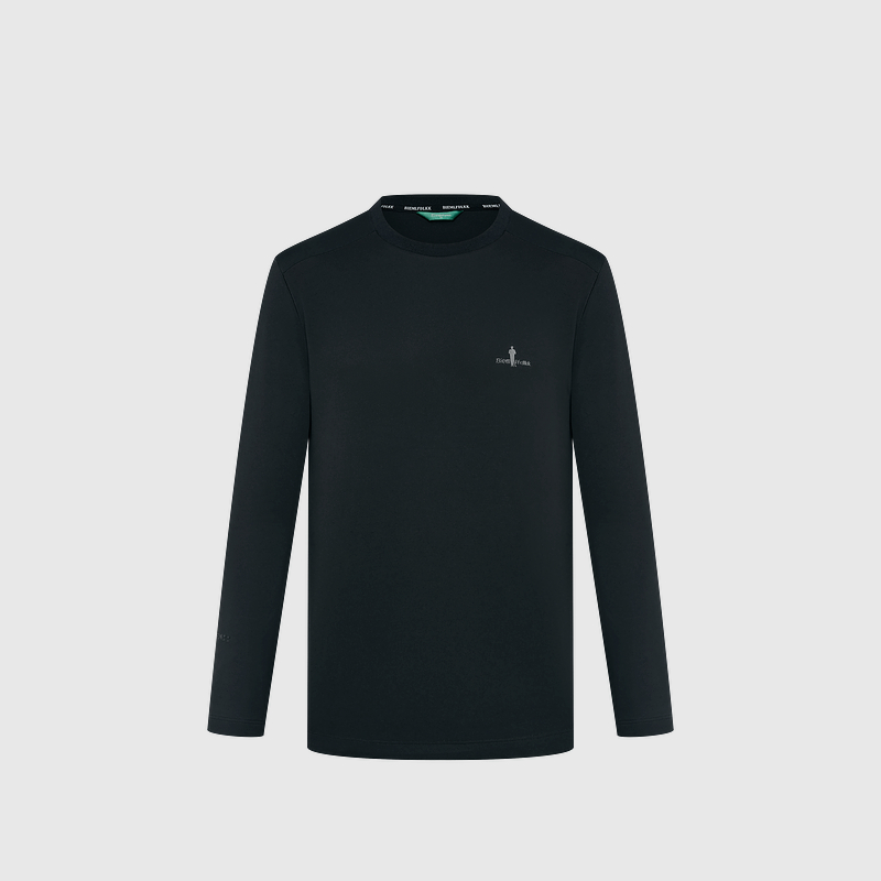 【轻量抗皱】比音勒芬高尔夫秋季新款男士休闲运动净色圆领长袖T恤