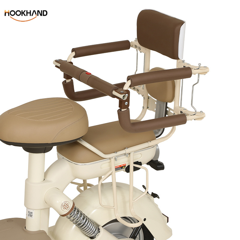 电动摩托车儿童座椅后置小孩宝宝踏板车电瓶车安全坐椅围栏可折叠